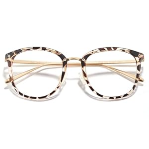 Cyxus Blue Light Glasses for Woman, Fashion Computer Glasses on Office Reduce Eye Strain Anti Migraine for Working Reading