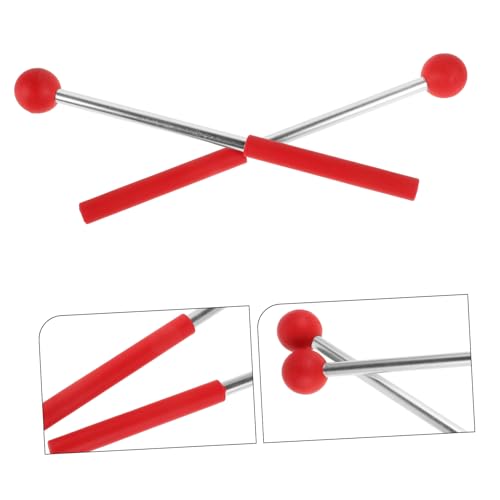 TOYANDONA 1 par de baquetas livianas para tambor de lengua, manejas para percusión para marimba y xilófono para músicos y principiantes miniatura 7