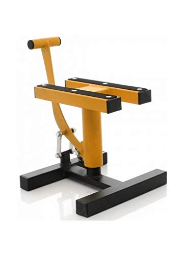 Cruizer - Caballete central elevador de moto amarillo para motocross, enduro, motard, carga máxima 200 kg