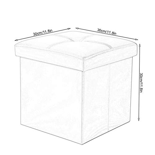 Rangement DVD encombrants et tabouret de rangement ottoman vert - 4