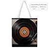 STVNKML Vintage Vinyl Record Canvas Tote Bag for Women Cute Stylish Shoulder Bag Reusable Shopping Bags for Daily #3