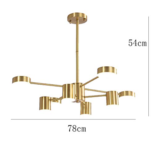 Lustre LED full copper molecular polyvalent pour chambre et dressing moderne - 4