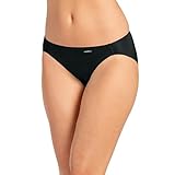 Jockey Women's Underwear No Panty Line Promise Tactel Hi Cut, Black, 8