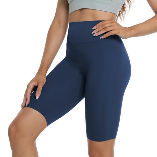 VanKee Pantalones Cortos Mujer Deporte Pantalones Yoga Cintura Alta Sin Costuras Mallas Cortas Elásticas Leggins Transpirable Secado Rápido Pantalones De Ciclismo Control De Abdomen Fitness Shorts