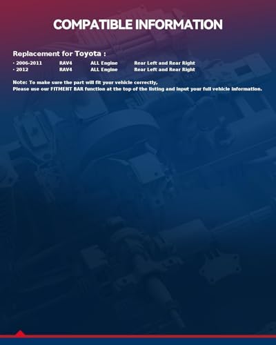 Image of KAX Rear Disc Brake Caliper for 2006-2012 Toyota RAV4