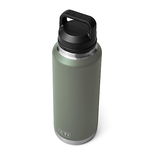 YETI Rambler 46 oz Bottle, Vacuum Insulated, Stainless Steel with Chug Cap, Camp Green - Image 6