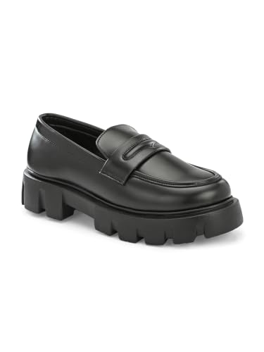 Image of Leo's Fitness Chunky Penny Loafers for Casual Party Slip-On