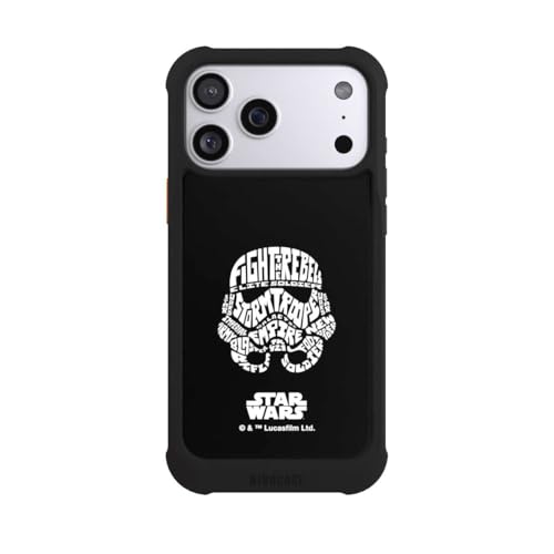 Coque compatible avec Apple iPhone 17 Pro Max antichoc MagSafe noire Star Wars