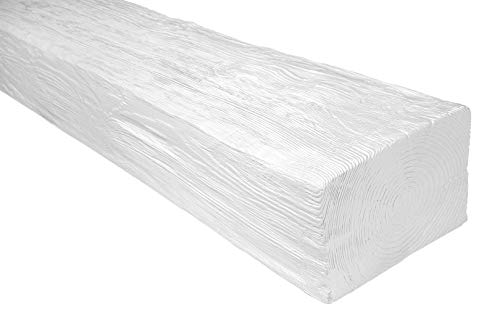  2 Metri Trave Coperchio Finto-Legno PU 190x130mm ED105 - bianco