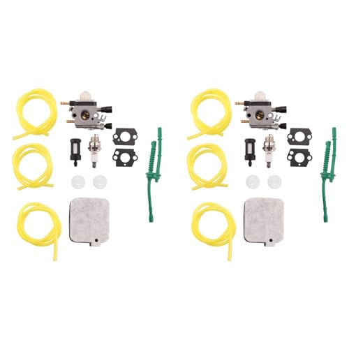 Hndhbfgrt 2X Carburador BG55 para BG45 BG65 BG85 Soplador de Hojas C1Q-S68 C1Q-S68G con Kit de Ajuste del Filtro de Aire