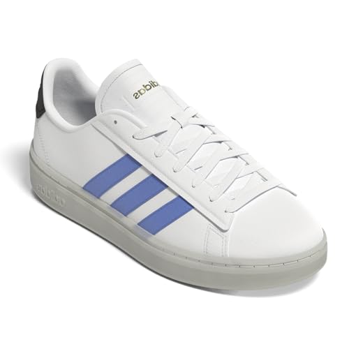 adidas Women's Grand Court Alpha Sneaker, White/Blue Fusion/Black, 9.52