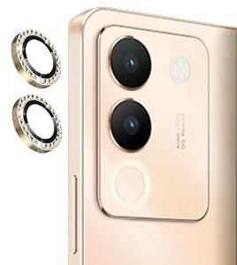Image of for Vivo Y200 5G Camera Lens Protector, 9H Tempered Glass, 2 Pack -1 Set GOLD DIAMOND