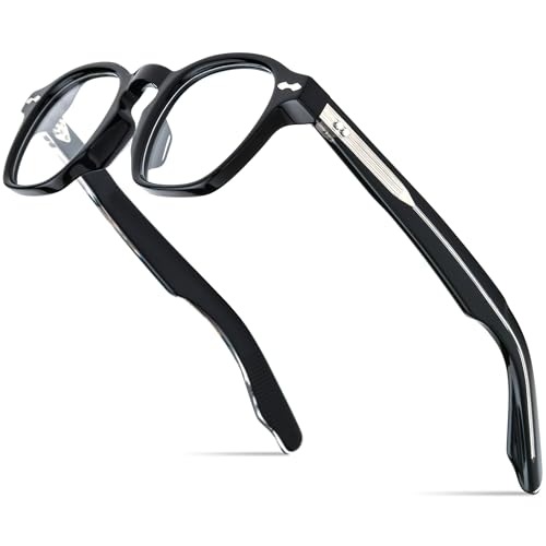 Image of HEPIDEM Acetate Glasses Frame Men Women Square Eyeglasses Optical Spectacles MZEPH
