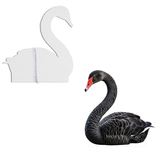 Image of Black Swan 2FT Animal Life Size Cardboard Cutout Standup, 1 PC | Black Swan Animal Standup Cardboard Cutout for Party Decor, Events, Birthday Photos, Home Decor, Photo Booth, Celebrations