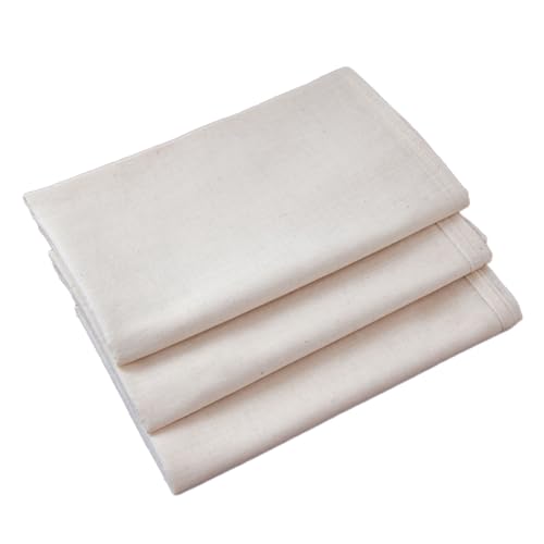 FIXOSHEE 2 piezas Paños Filtro Queso de Algodón Puro sin Blanquear Tela Filtrante Reutilizable Ultra Fina para Colar Jugos Quesos Kombucha y Cocina Segura