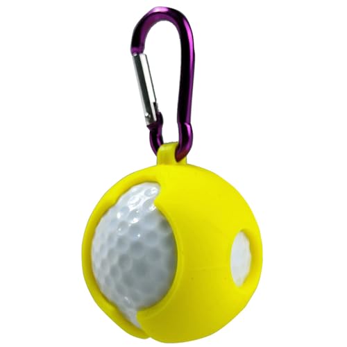 BELOWSYALER Soporte para pelotas de golf, clip de silicona con gancho, funda protectora para pelotas de golf