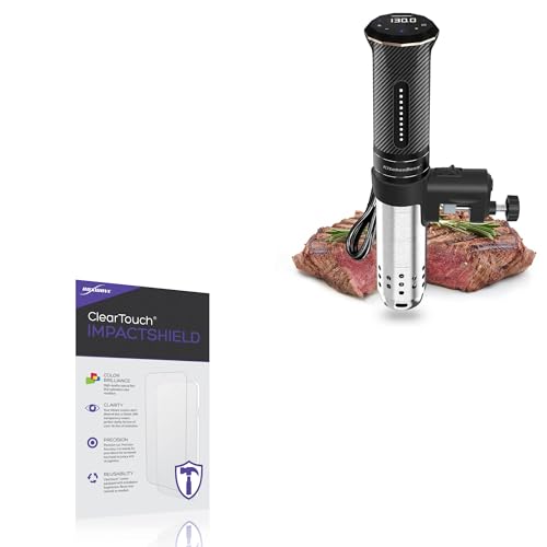 BoxWave Screen Protector Compatible with KitchenBoss Sous Vide G300PT - ClearTouch ImpactShield (2-Pack), Impenetrable Screen Protector Flexible Film