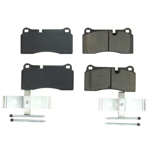 Image of PowerStop Rear Brake Pads for Audi R8 2008-12 |R8 2014-15 |R8 2017-18 - Z17 Ceramic Brake Pads with Installation Hardware, 17-1155