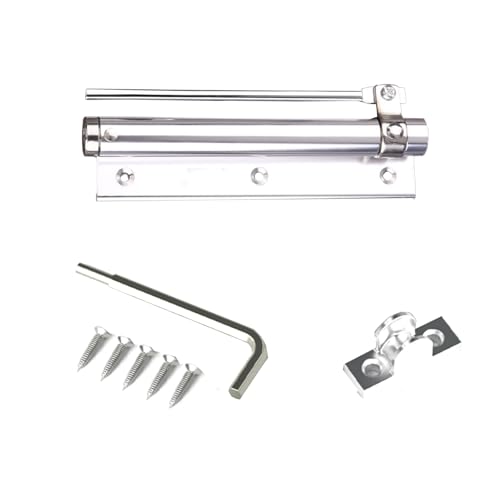Bustlwor Automatischer Mini Türschliesser, Türschließer für Innentür, Automatischer Türschließer Zimmertür, für Innentür, Außen, Gartentor (Silber) Bustlwor Automatischer Mini Türschliesser, Türschließer für Innentür, Automatischer Türschließer Zimmertür, für Innentür, Außen, Gartentor (Silber)
