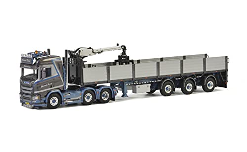 for SCANIA R NORMAL CR20N 6X2 TWIN STEER BRICK TRAILER 01-2775 1/50 DIECAST MODEL FINISHED CAR TRUCK