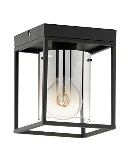 Fischer & Honsel Plafonnier Samu verre de fumée - 21303