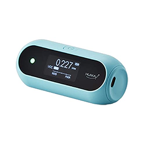 Huma-i (HI-120), Advanced Portable Air Quality Monitor Indoor Outdoor Which Measures VOC and Particle Matter (PM2.5 and PM10) - Sky Blue