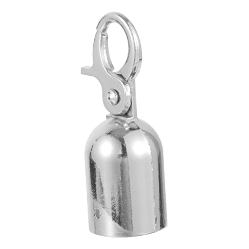 GETAJGHSD Embout De Corde Avec Crochet Argenté Arrêt De Cordon Métallique Pour Contrôle De Foule Fixation Sécurisée Pour Barrières Et Rambardes Usage Polyvalent Professionnel Et Domestique