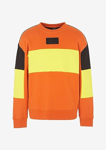 Armani Exchange Men's Cotton French Terry Colorblock Pullover Sweatshirt3