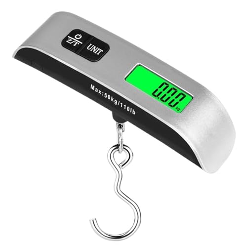 Portable 50KG Handheld Digital Scale - Mini Hanging Weighing Scale for Travel, Outdoor Adventures, and Home Use - Lightweight, Compact Design for Easy Carrying