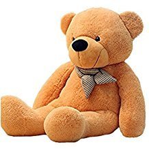 Image of 4 Feet Brown Giant Teddy Bear - Soft Plush Toy Gift for Girlfriend, Wife, Husband, or Kids (4 Feet, Brown)