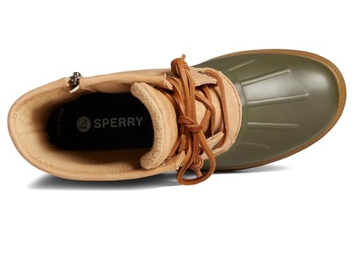 Bottes de pluie Sperry Saltwater 2.0 d'exception en cuir véritable vert - 2