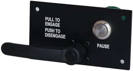 Meza Sim- Flight Simulator Parking Brake Lever with Pause Button, Home Cockpit Mount, USB Plug and Play for MSFS 2020/2024, X-Plane and PC - 2