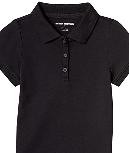 Image of Amazon Essentials Girls and Toddlers' Short Sleeve Uniform Polo Shirt, Multipacks
