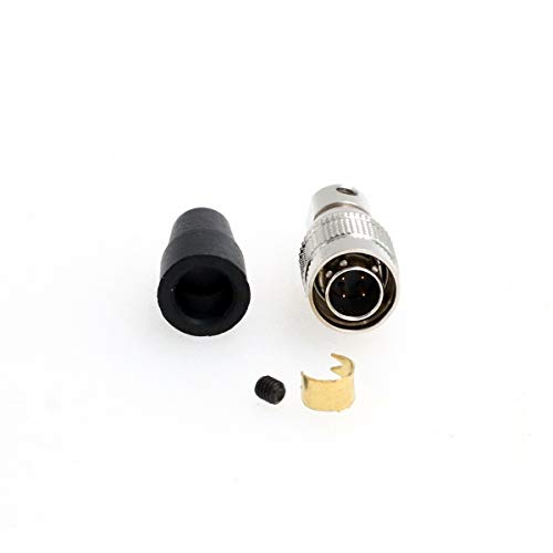 SZRMCC Hirose HR10A-7P-4P 4 Pin Stecker Stecker f&uuml;r Soundger&auml;te Zoom F4 F8 ZAXCOM Sony Industriekamera (4 Pin, Male)