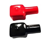 Mini Battery Terminal Covers Rubber Repair Replacement(R+B) Top Post Battery Terminal Insulator Covers Protector