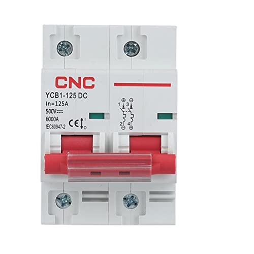 Disjoncteur CC 125A contre les surcharges photovoltaïques 2P 250V 500V YCB1-125DC