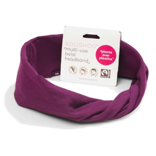 Image of KOOSHOO Head-Band for Men and Women - Durable, Plant-Based Hair Accessory - Versatile Sports Sweatband - Elastic Thick Sweat Band for Women & Men - Great for Running, Yoga, Exercise, etc