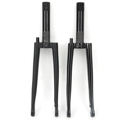 FUANA Brompton - Horquilla delantera de fibra de carbono de 74 mm, freno de disco para neumáticos de 16 pulgadas 13/8 114 y 355, kit de reparación de bicicletas plegable ligero de 245 g