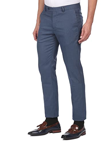 Image of Arrow Men's Mid Rise Straight Fit Polyester Blend Pants