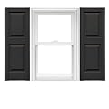 Mid America Raised Panel Vinyl Shutters (1 Pair) - 14.75 x 80 010 Musket Brown