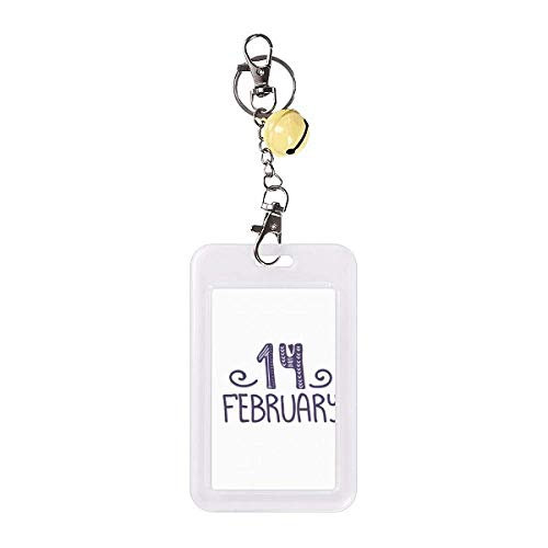 Badge citation amour Clochette jaune autocollant carte de crédit