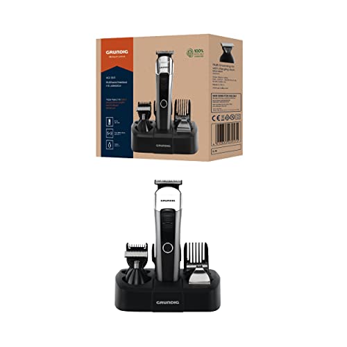 GRUNDIG MGK 6841 Multihaarschneide-Set mit Ladestation, 8 Aufsätze