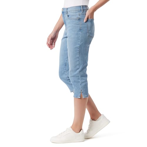 Gloria Vanderbilt Women's Amanda Capri with High Rise Straight Standard, Lucca Whiskers2