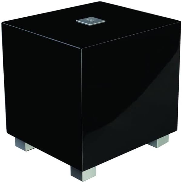 REL Acoustics Tzero MKIII Powered Subwoofer – 6.5-Inch Down-Firing Driver with Class D Amplifier, RCA Inputs, Compact Design for Home Theater, Stereo Systems, and Surround Sound – High Gloss Black
