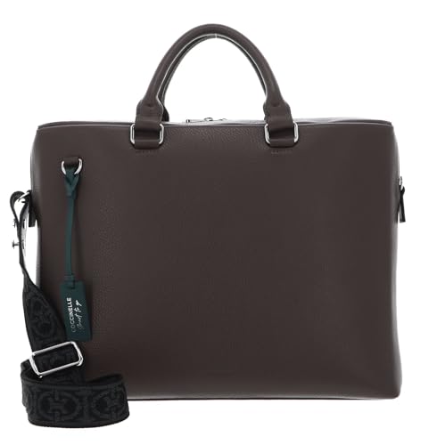 Sac d'ordinateur portable Coccinelle doté d'un compartiment rembourré en cuir grainé robuste