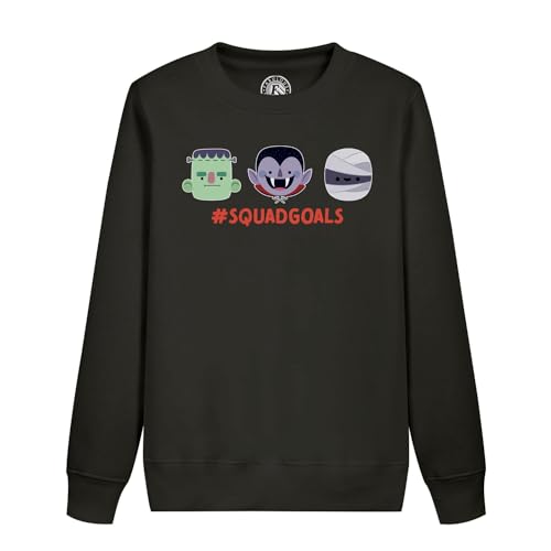 Sweatshirt enfant Halloween Squad Goals pull vampire zombie momie douillet