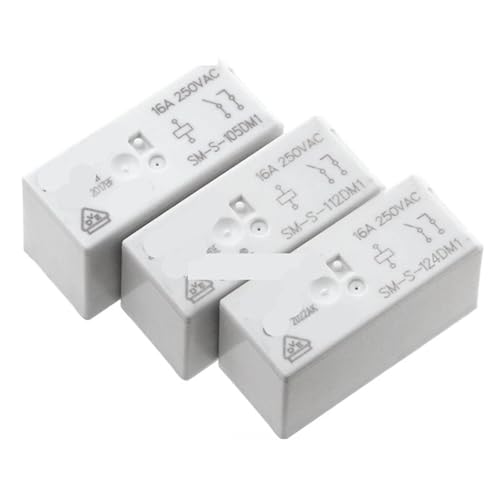 Relé SM-S-112DM1 de 12V y 16A con 6 pines para placas electrónicas de electrodomésticos