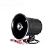 Tokatuker Wired Alarm Siren Horn 15W DC 6 to 12V Security Siren with Bracket for Home Security Alarm System