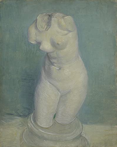 Moulage en plâtre torse de femme Van Gogh toile d'art haut de gamme pour intérieur chic 60x90