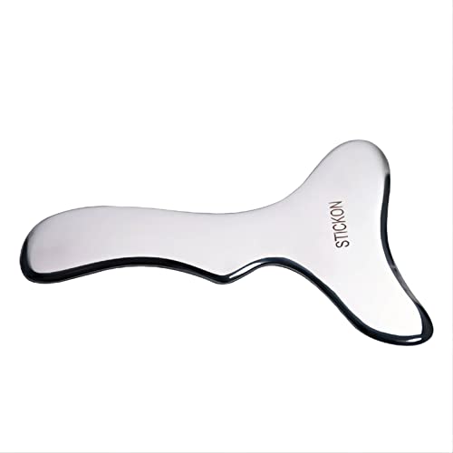 Image of STICKON Guasha Tool Scraping Massage Tools Gua Sha Stainless Steel IASTM Tools Great Soft Tissue Mobilization Tool (STICKON-23)